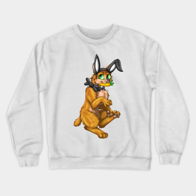 Bobtail BunnyCat: Gigner (Black) Crewneck Sweatshirt by spyroid101